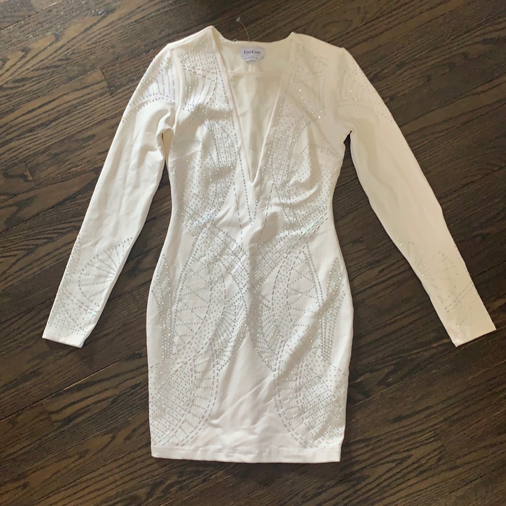 Gorgeous Bebe rhinestone dress